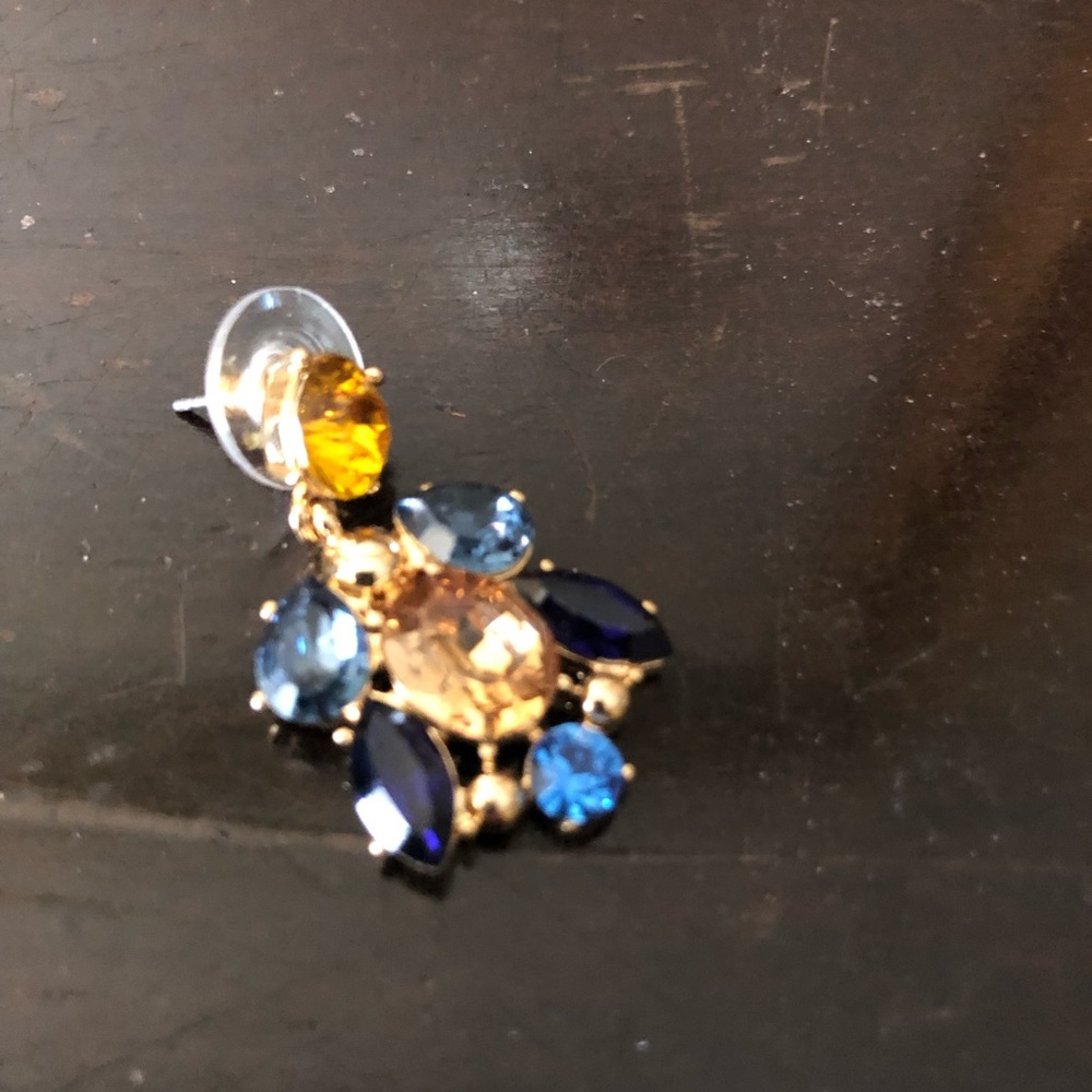 Multicolor Glass Earrings . - Picture 5 of 5